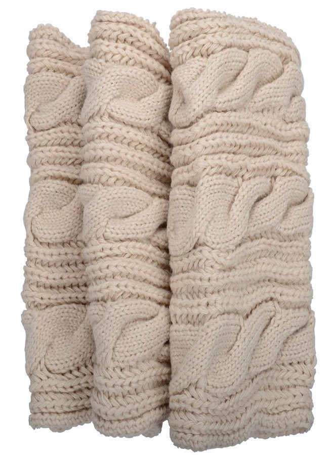 NEOSAN Womens Thick Ribbed Knit Winter Infinity Circle Loop Scarf Twist Khaki - Image 2